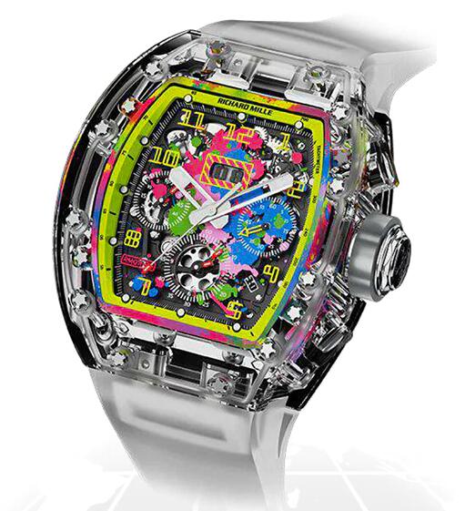 Best Richard Mille RM011 SAPPHIRE FLYBACK CHRONOGRAPH "A11 FANTASY JADE" Replica Watch